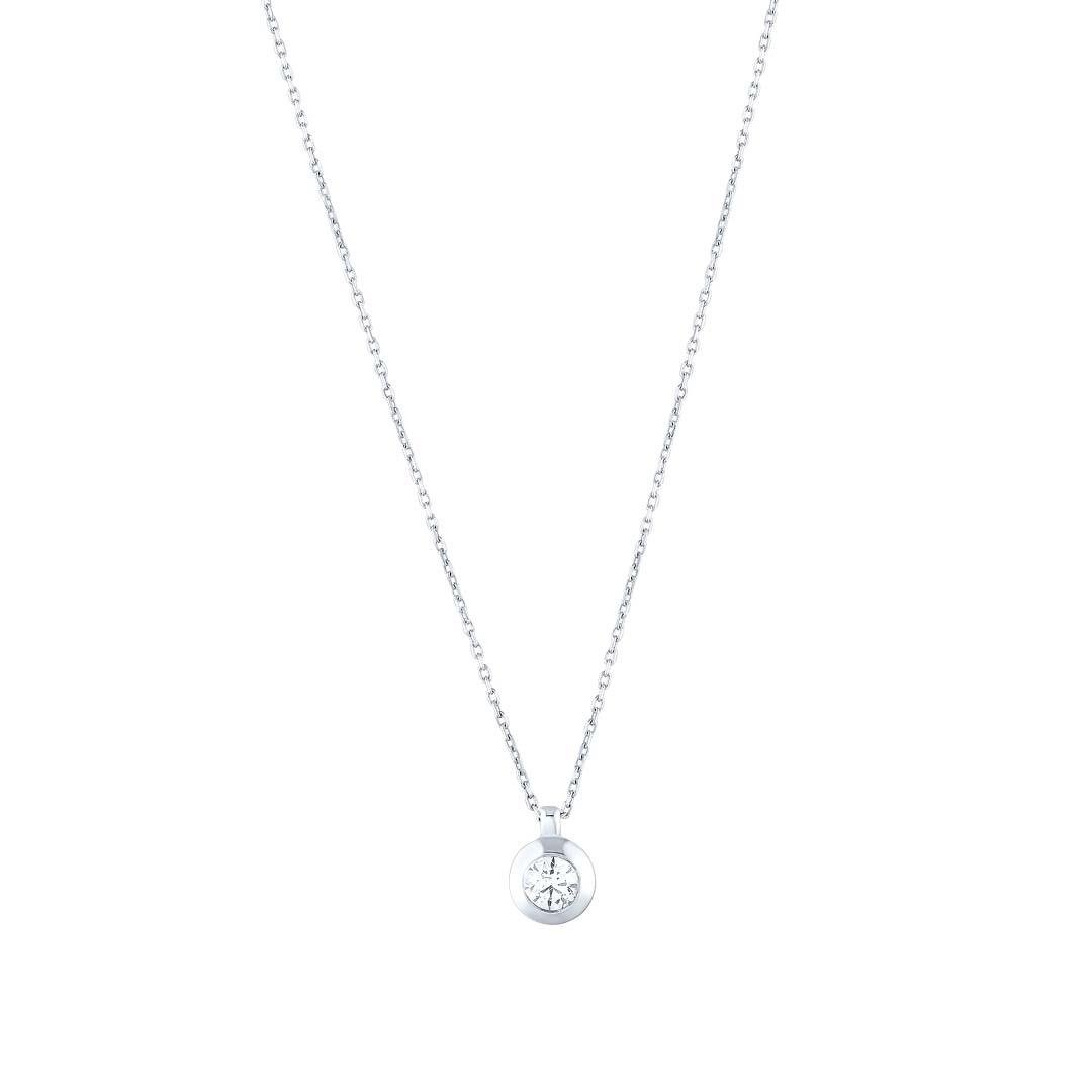 0.20 Karat Tektaş Pırlanta Kolye