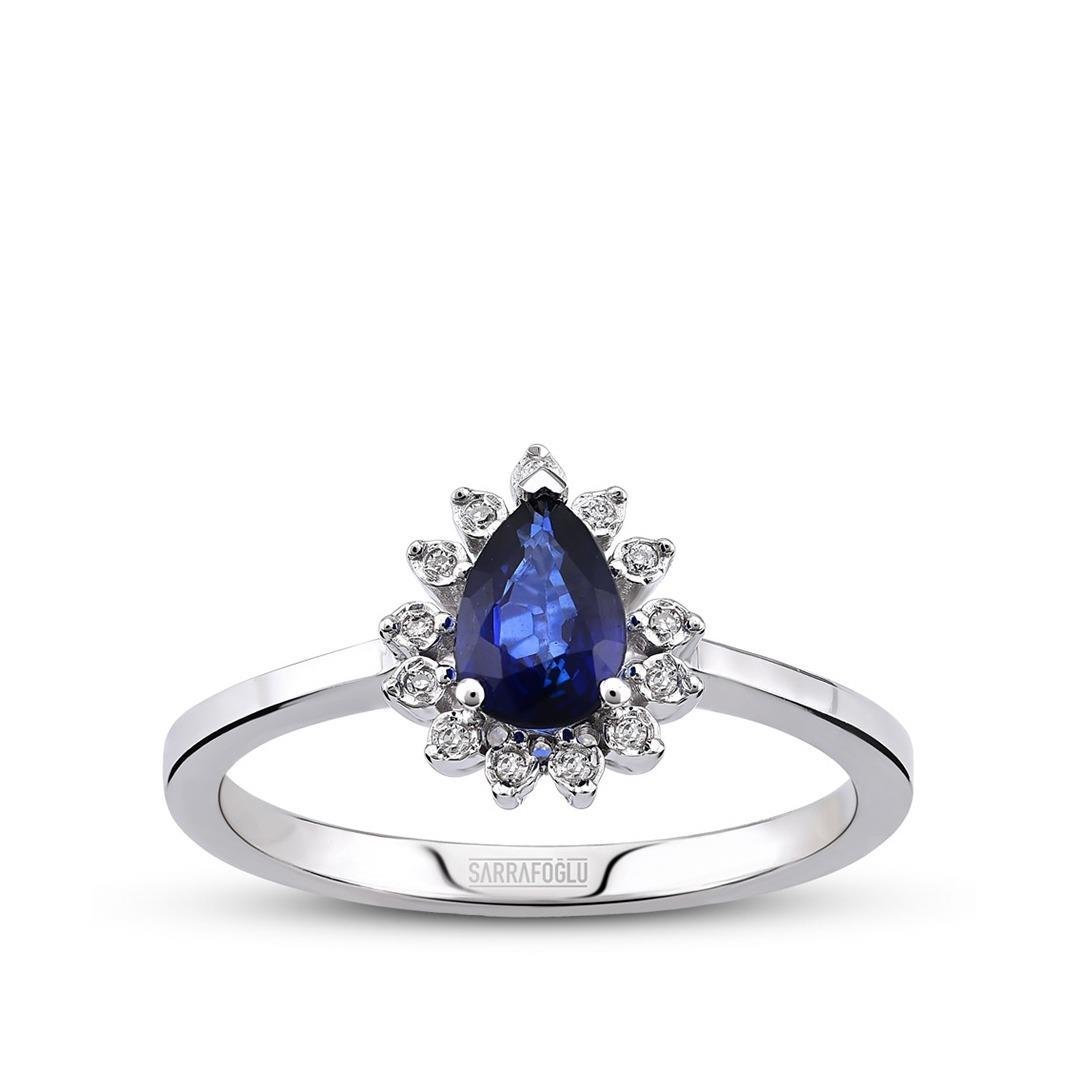 0.46 Karat Renkli Taşlı Yüzük