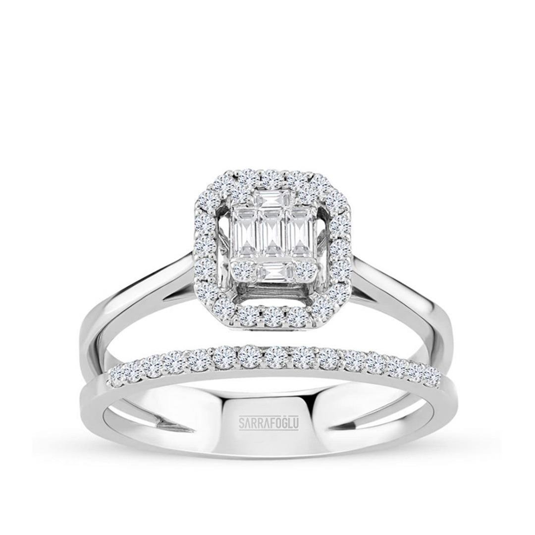 0.33 Karat Baget Pırlanta Yüzük