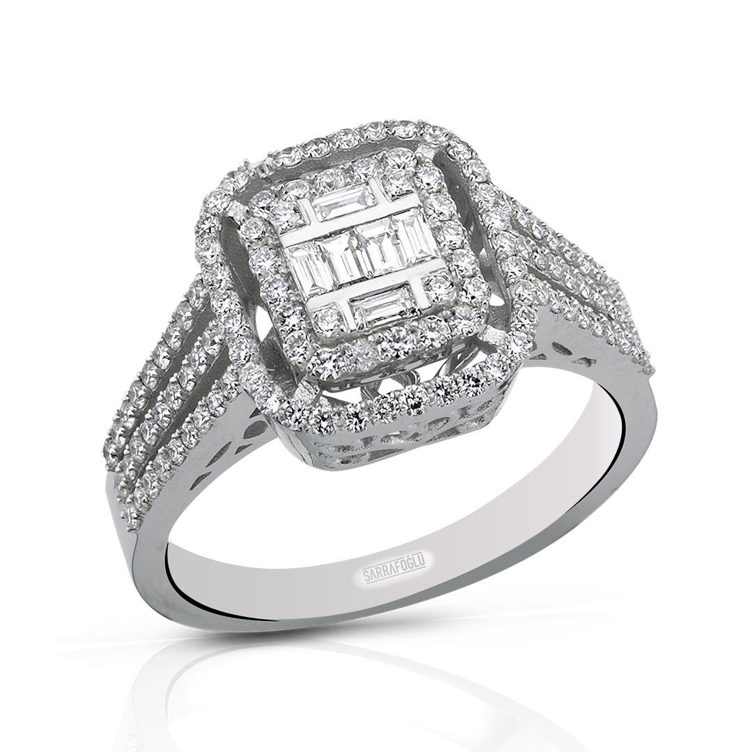 0.73 Karat Baget Pırlanta Yüzük