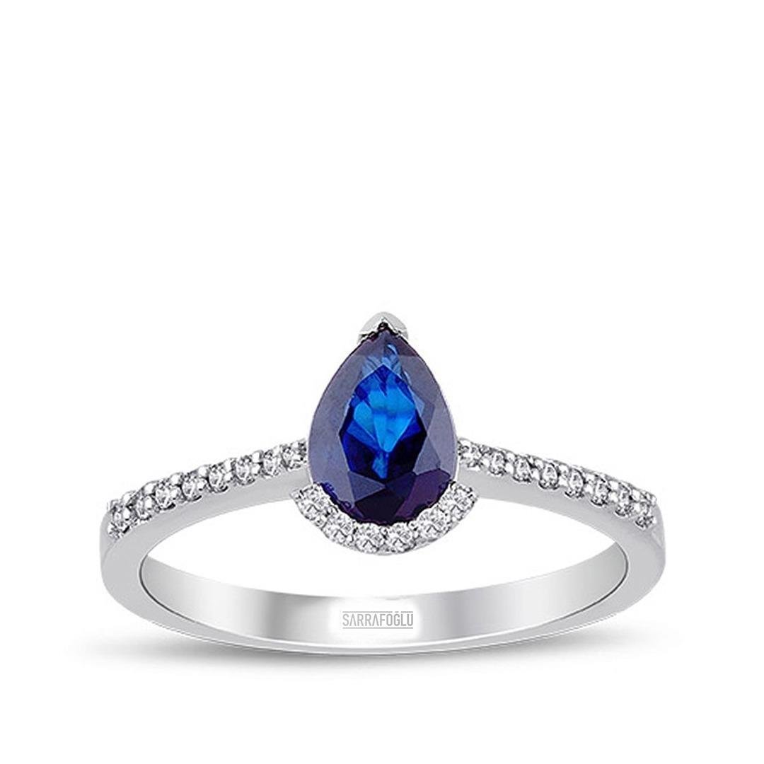 0.92 Karat Renkli Taşlı Yüzük