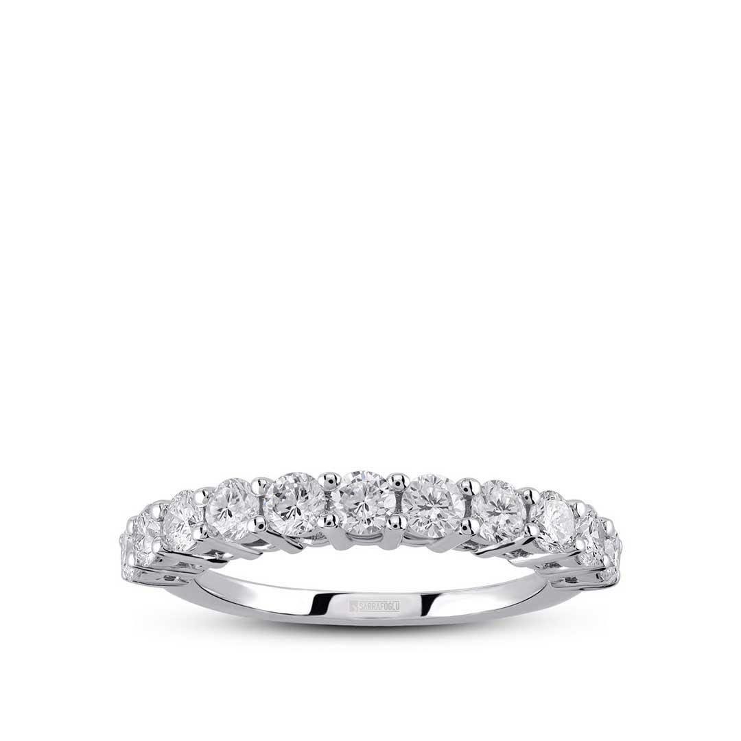 0.70 Karat Yarımtur Taşlı Yüzük