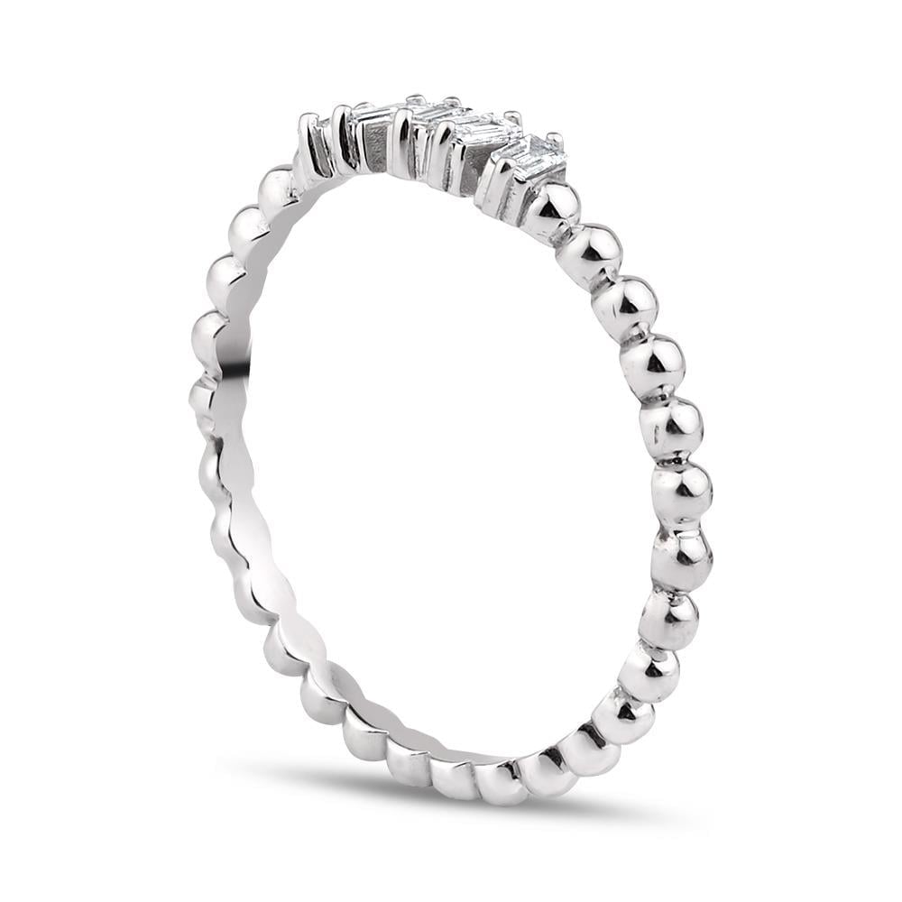 0.12 Karat Baget Pırlanta Yüzük