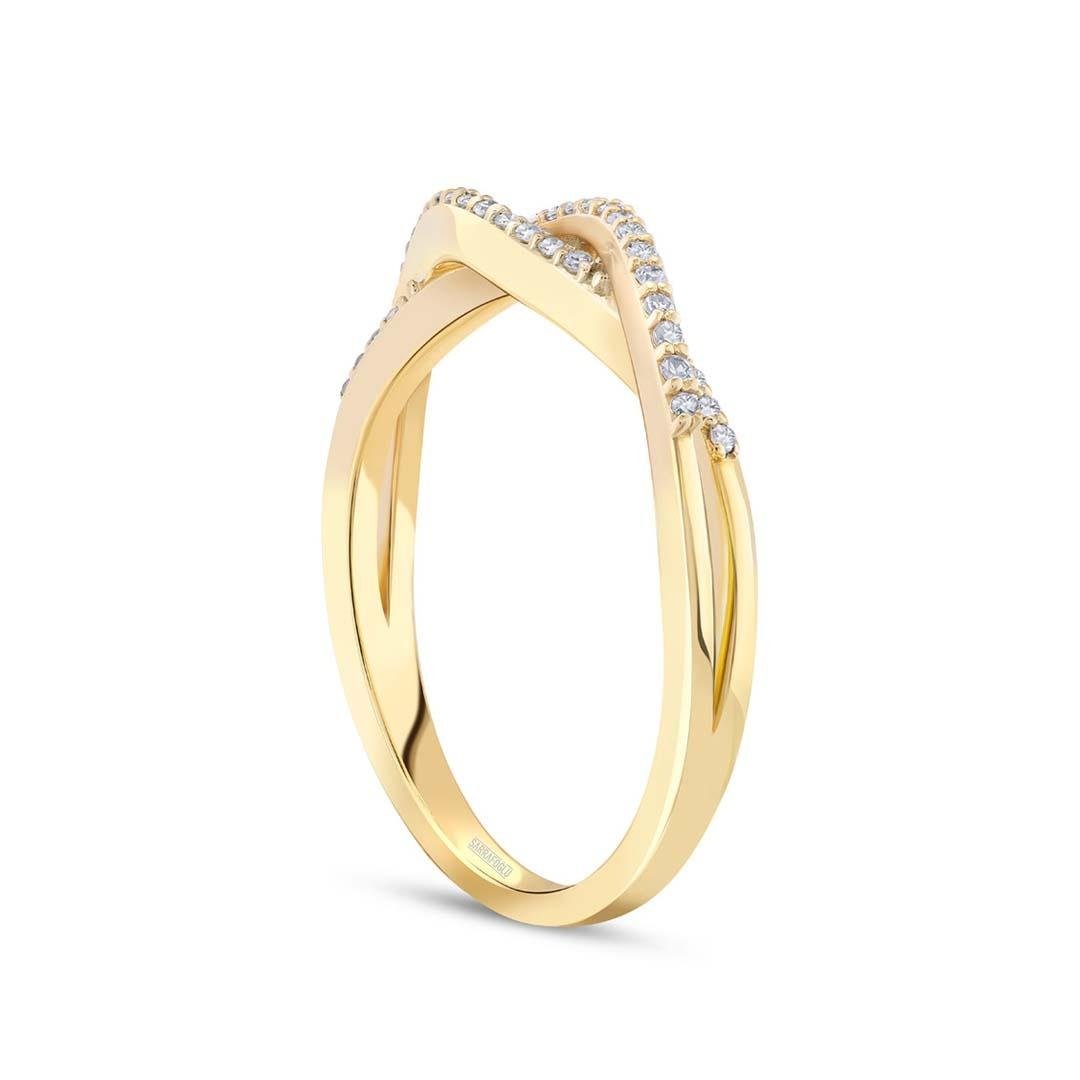 0.15 Karat Yarımtur Tasarım Yüzük