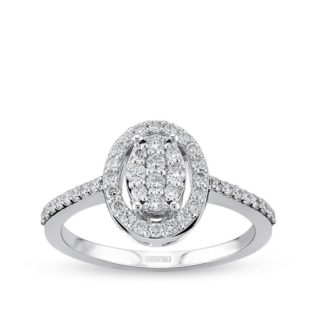 0.40 Karat Tasarım Taşlı Yüzük