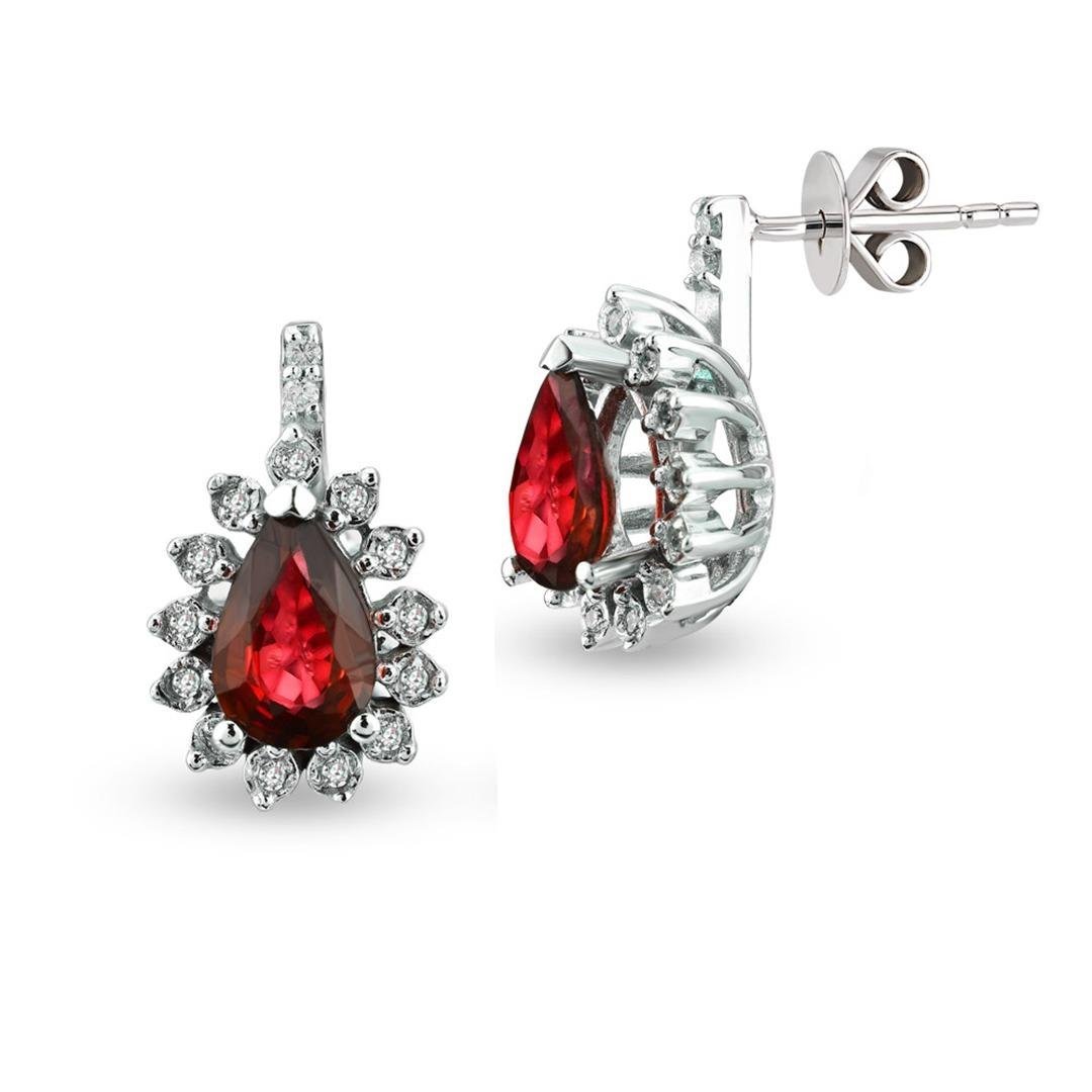 0.92 Karat Renkli Taş Küpe