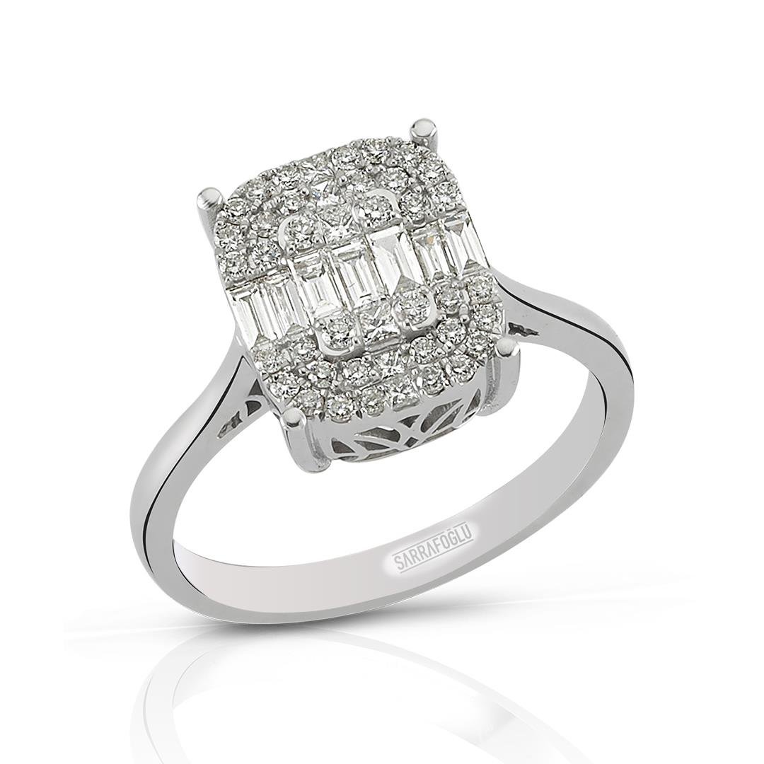 0.58 Karat Baget Pırlanta Yüzük