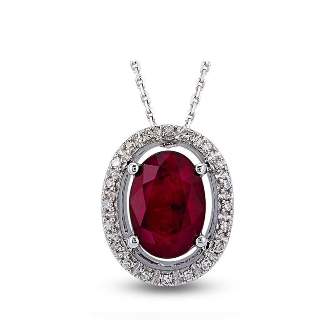 1.08 Karat Renkli Taşlı Kolye