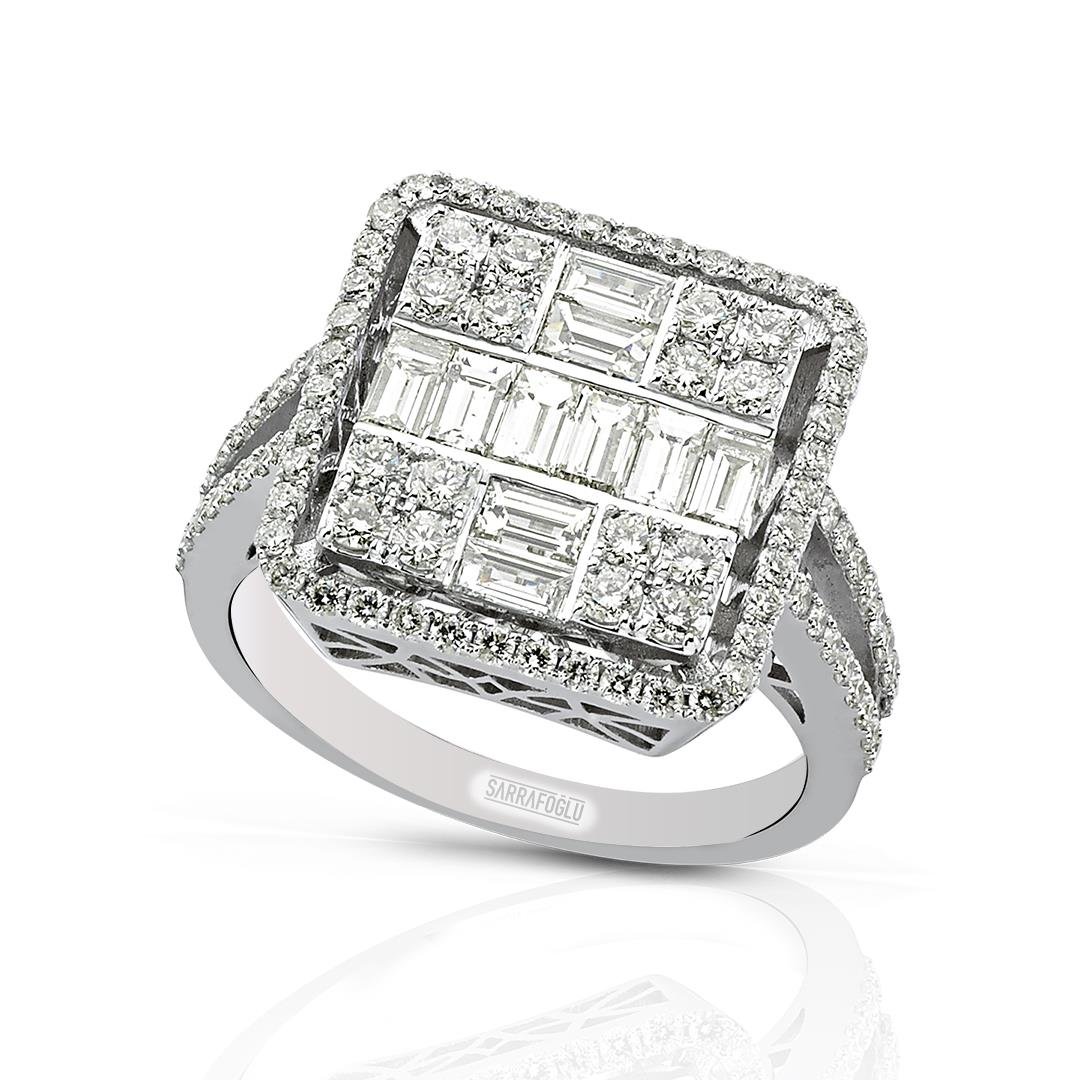 1.65 Karat Baget Pırlanta Yüzük