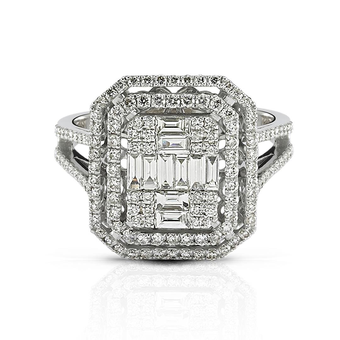 1.07 Karat Baget Pırlanta Yüzük