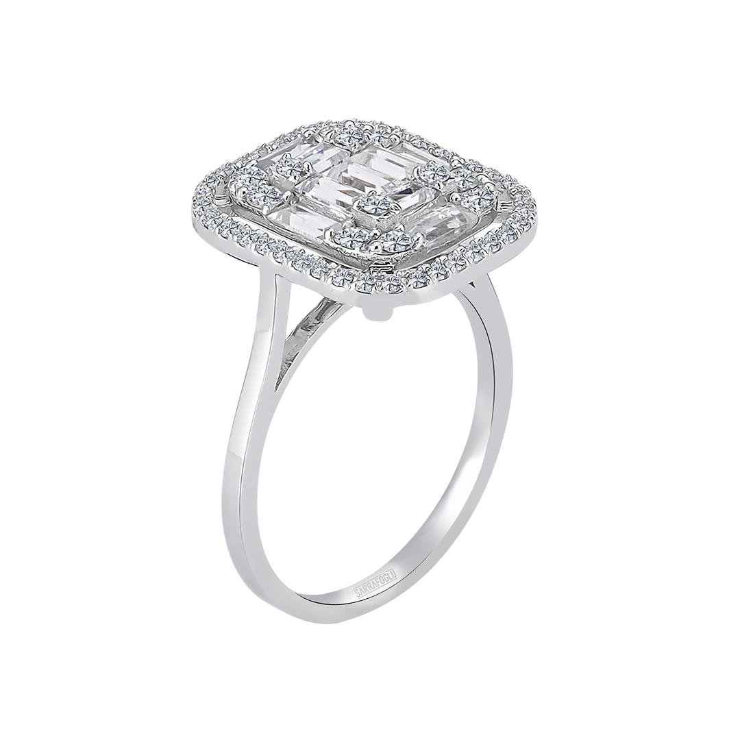 1.29 Karat Baget Pırlanta Yüzük