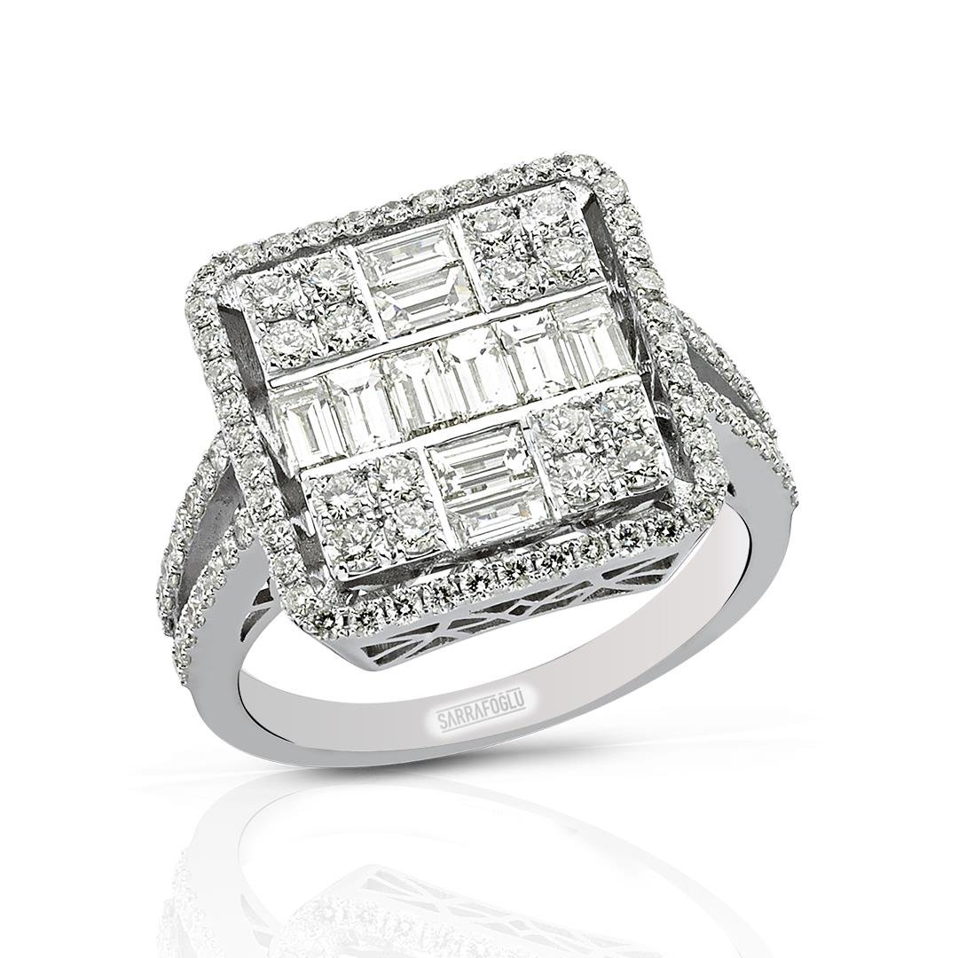 1.65 Karat Baget Pırlanta Yüzük