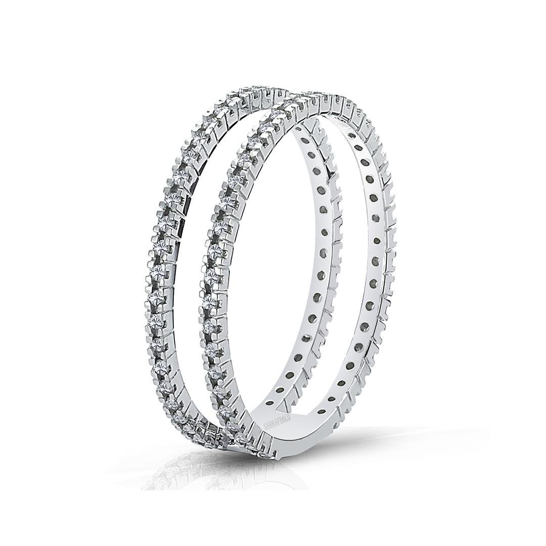 1.29 Karat Twins Tasarım Pırlanta Yüzük