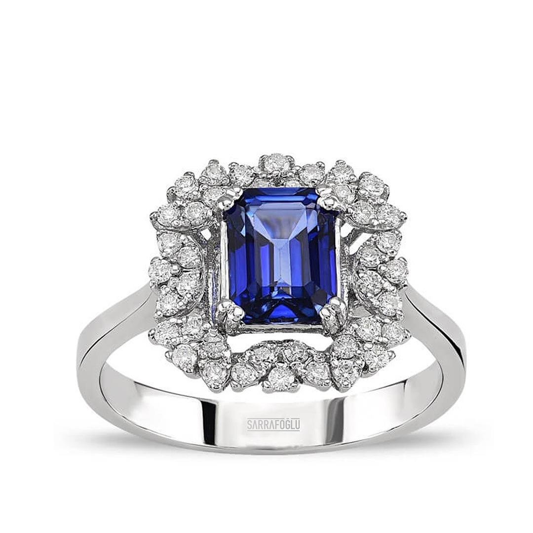 1.60 Karat Renkli Taşlı Yüzük