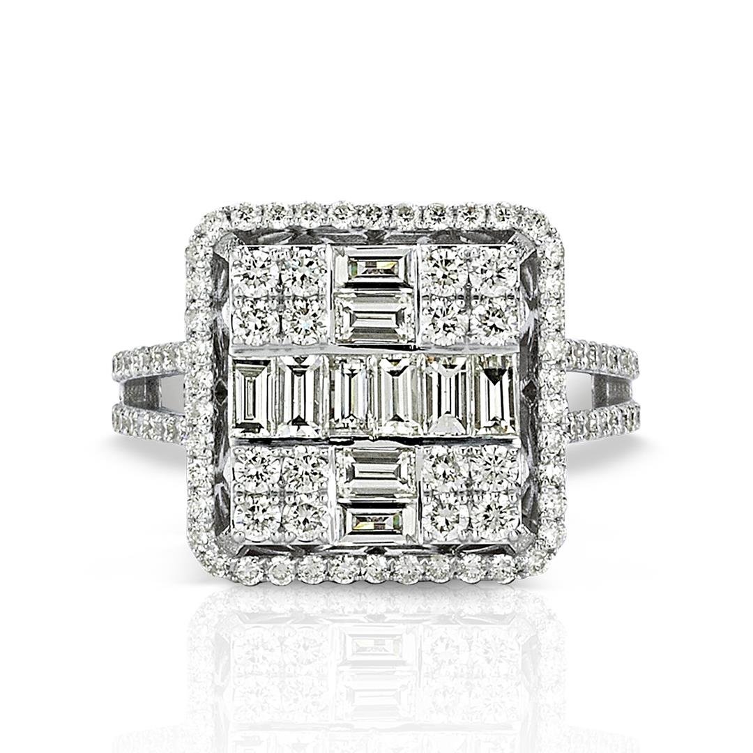 1.65 Karat Baget Pırlanta Yüzük