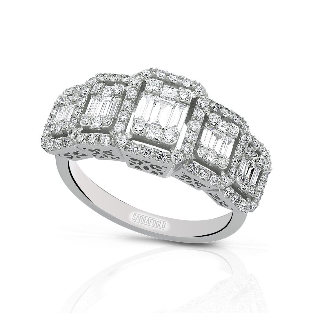 1.14 Karat Baget Pırlanta Yüzük