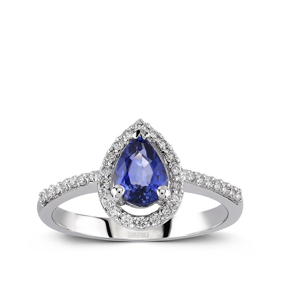 1.02 Karat Renkli Taşlı Yüzük