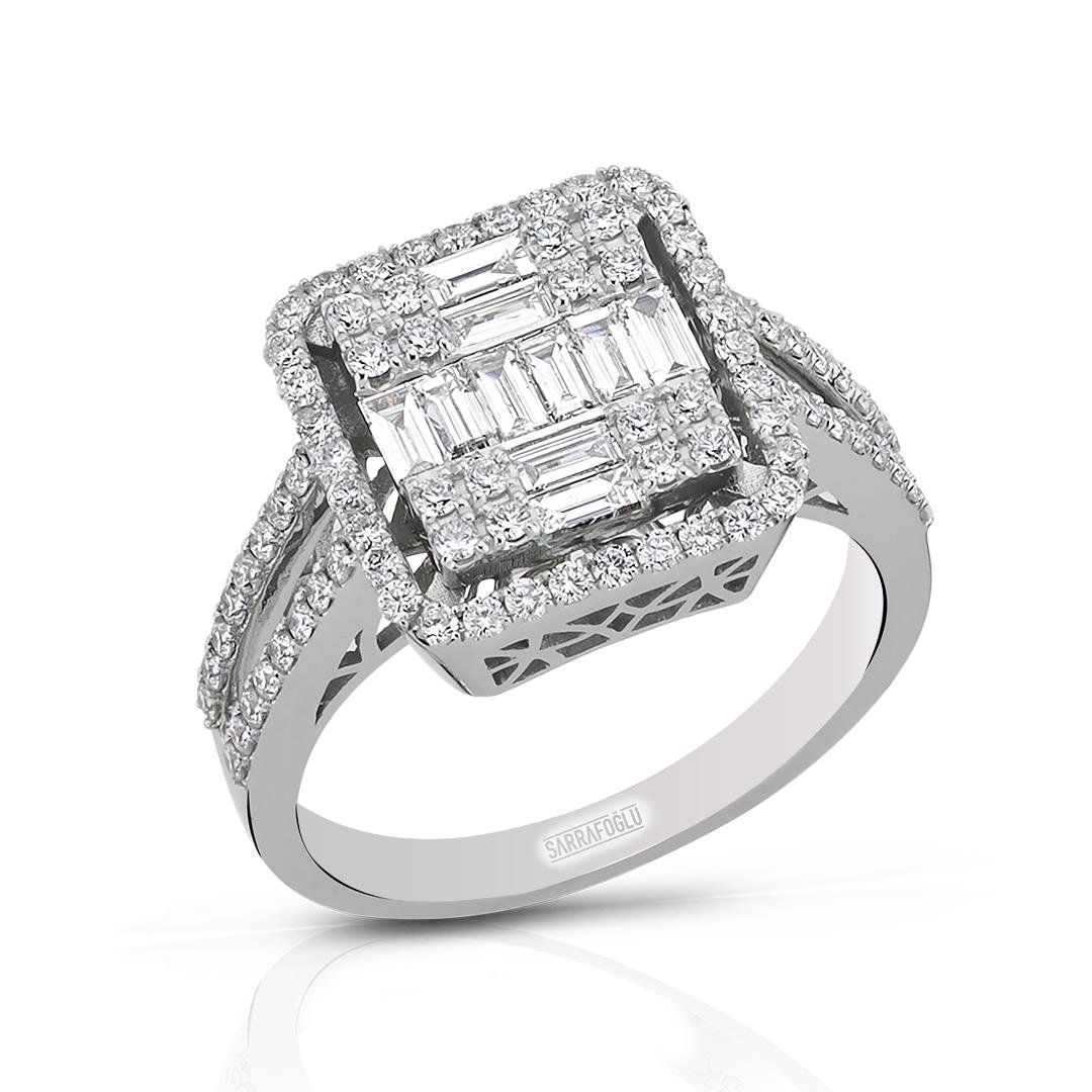 1.23 Karat Baget Pırlanta Yüzük