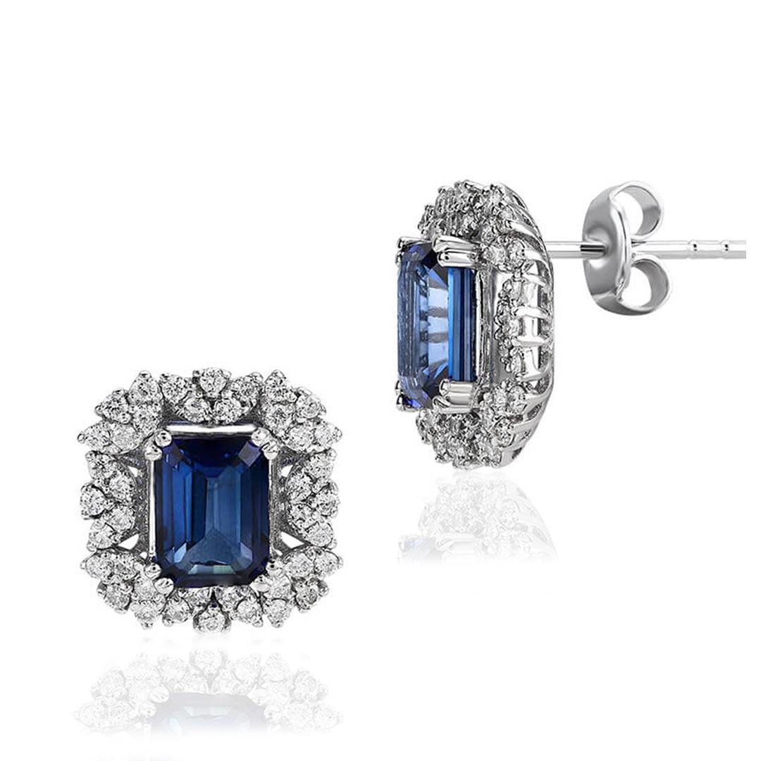 2.57 Karat Renkli Taş Küpe