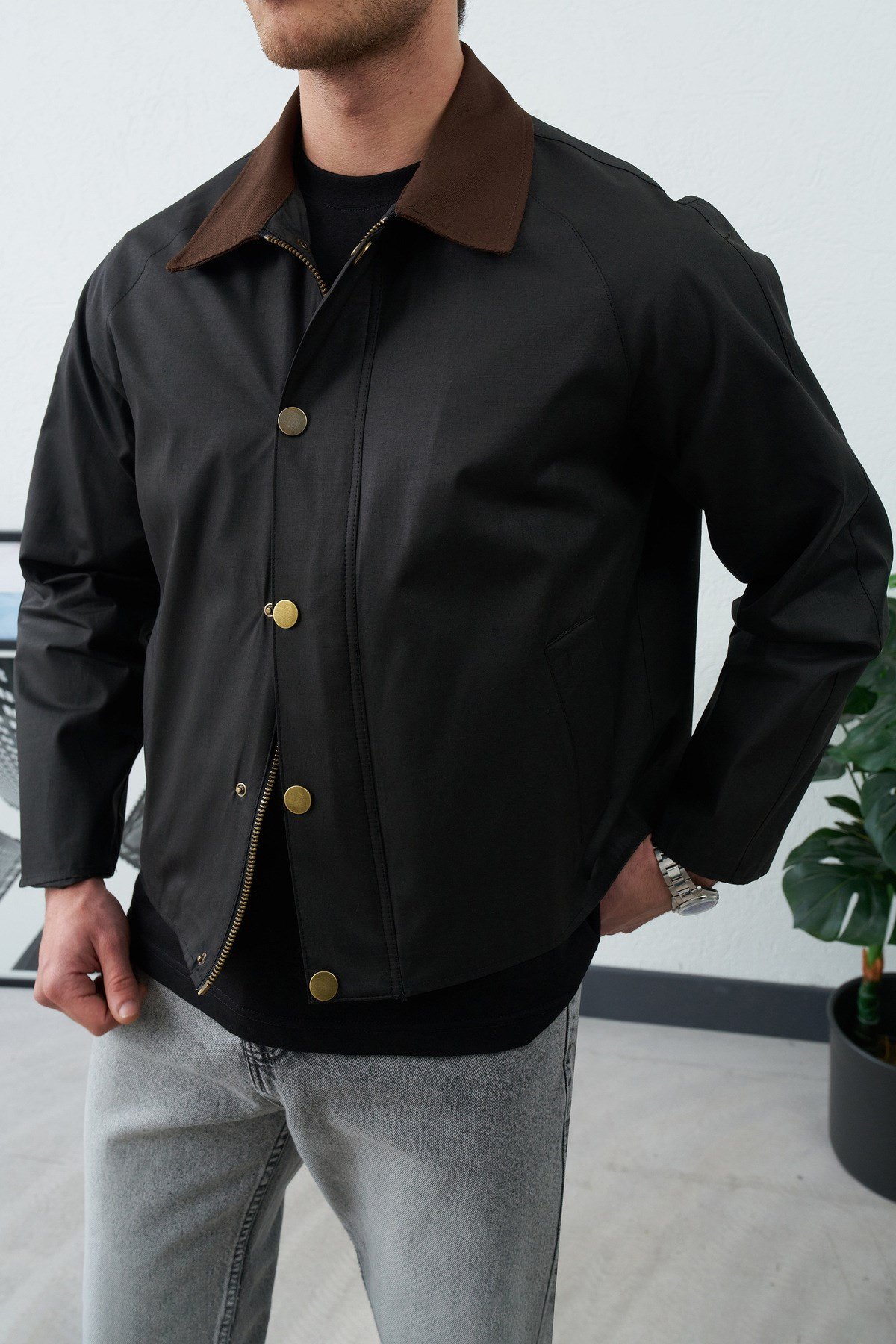Gömlek Yaka Oversize Old Money İnce Mevsimlik Ceket