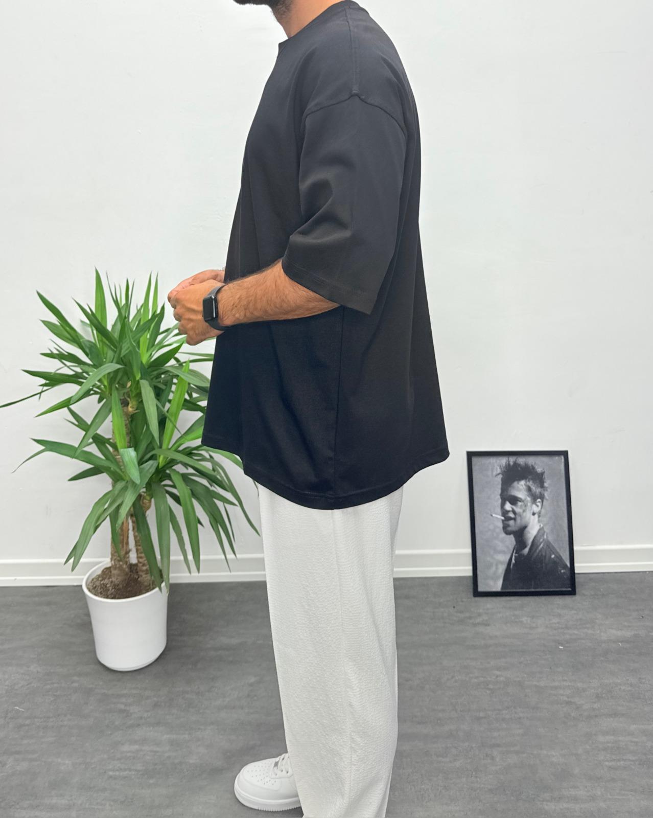 Oversize Basic T-Shirt Siyah
