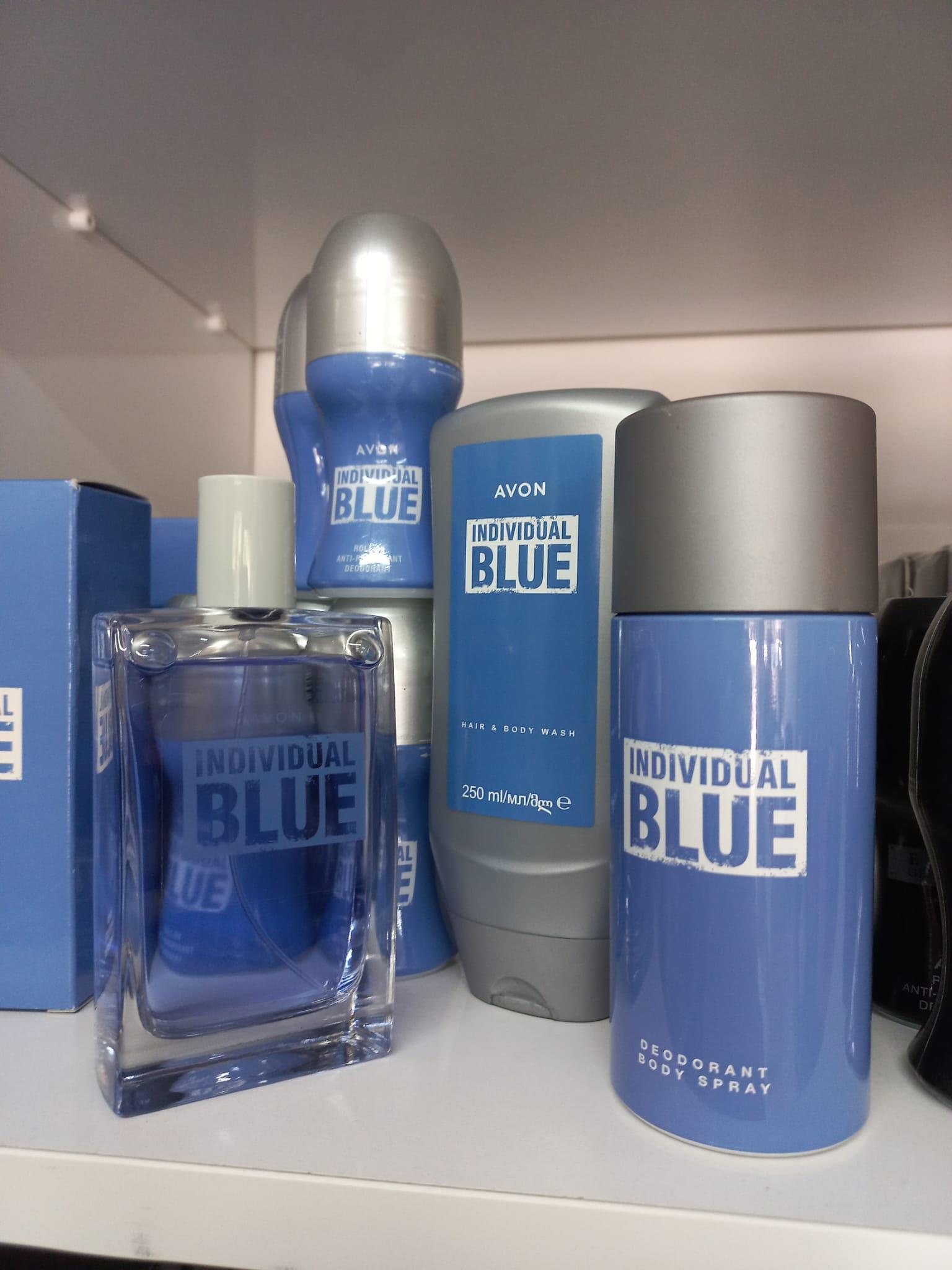 Individual Blue erkek parfüm edt +rollon+saç ve vücut şampuanı 250 ml