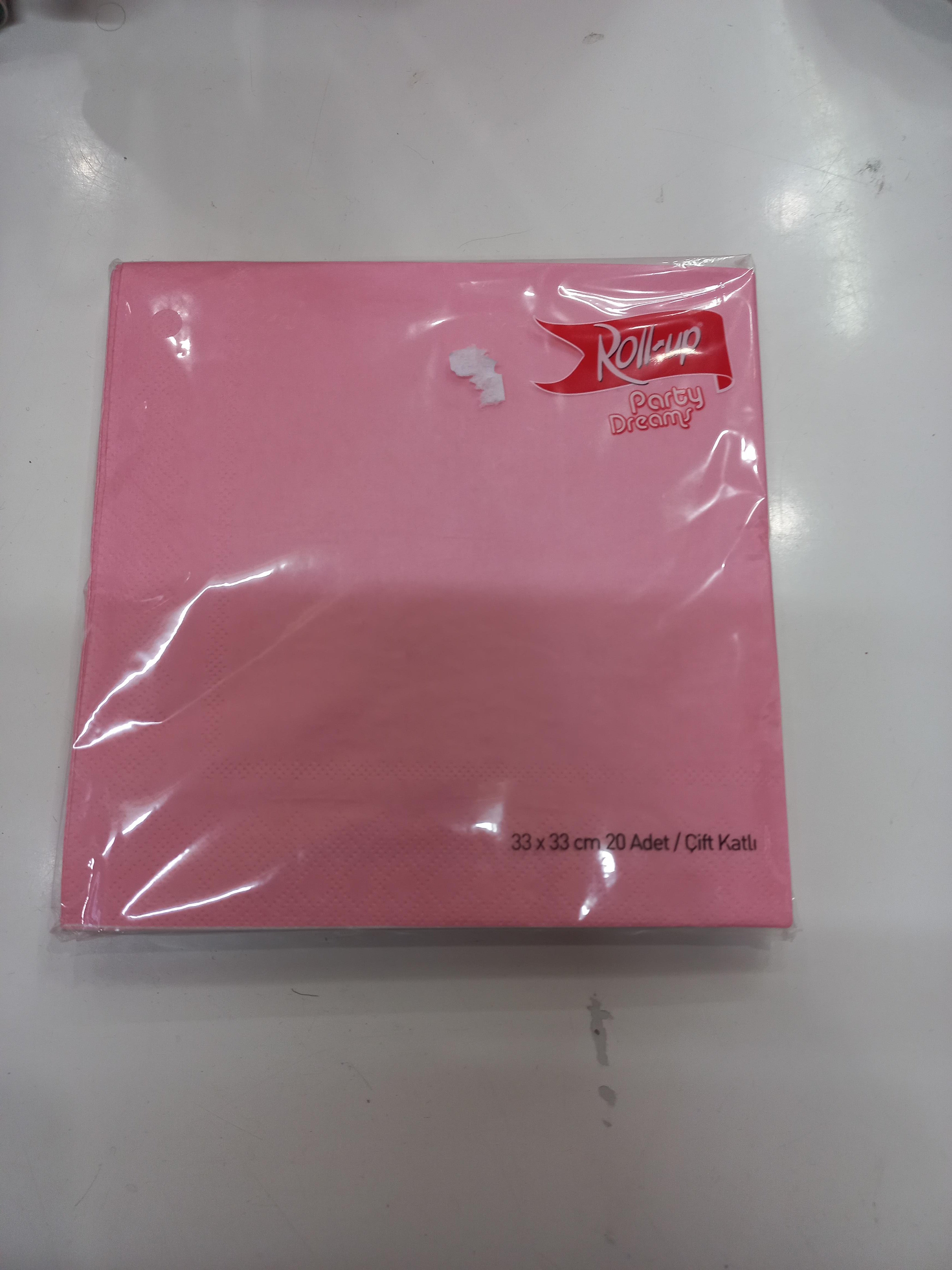 PEMBE KAĞIT PEÇETE 16 LI