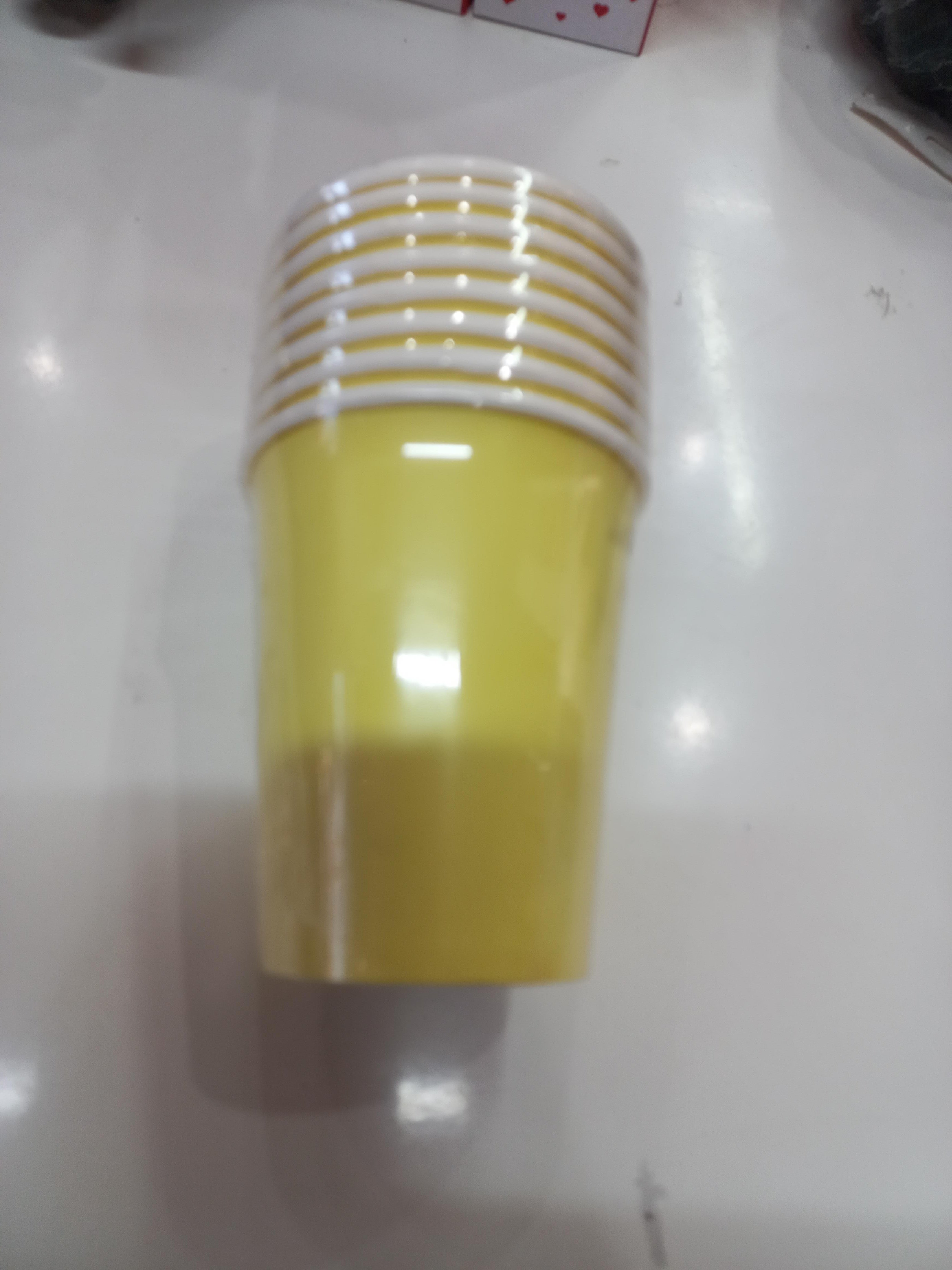 SARI KARTON BARDAK 8 Lİ