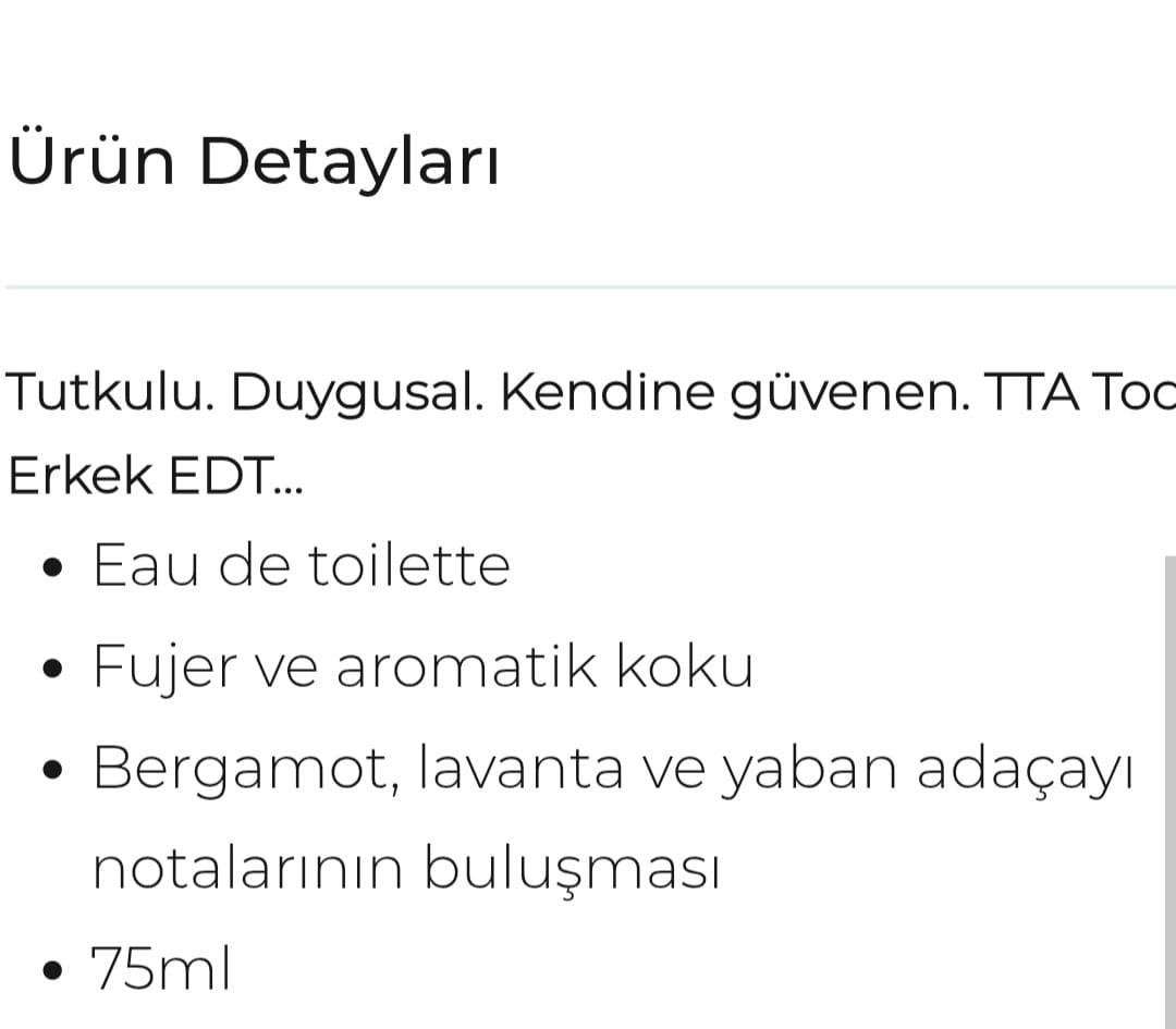TTA Erkek Parfüm ve Hediye Seti