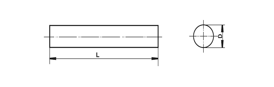 10X100 Yuvarlak Kesitli Pantograf Kalemi