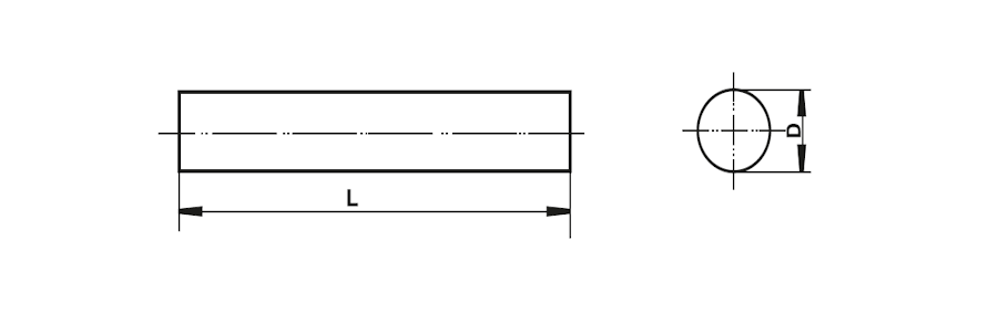 14X200 Yuvarlak Kesitli Pantograf Kalemi