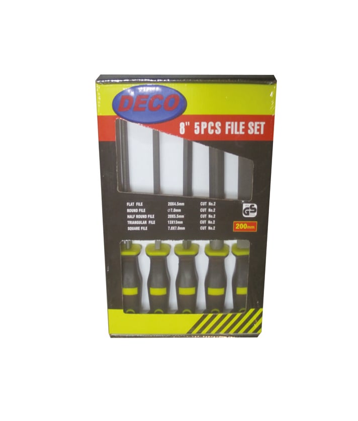 5 Parça Saplı 8 Parmak Eğe Seti