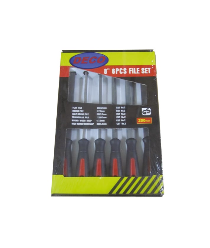 6 Parça Saplı 8 Parmak Eğe Seti