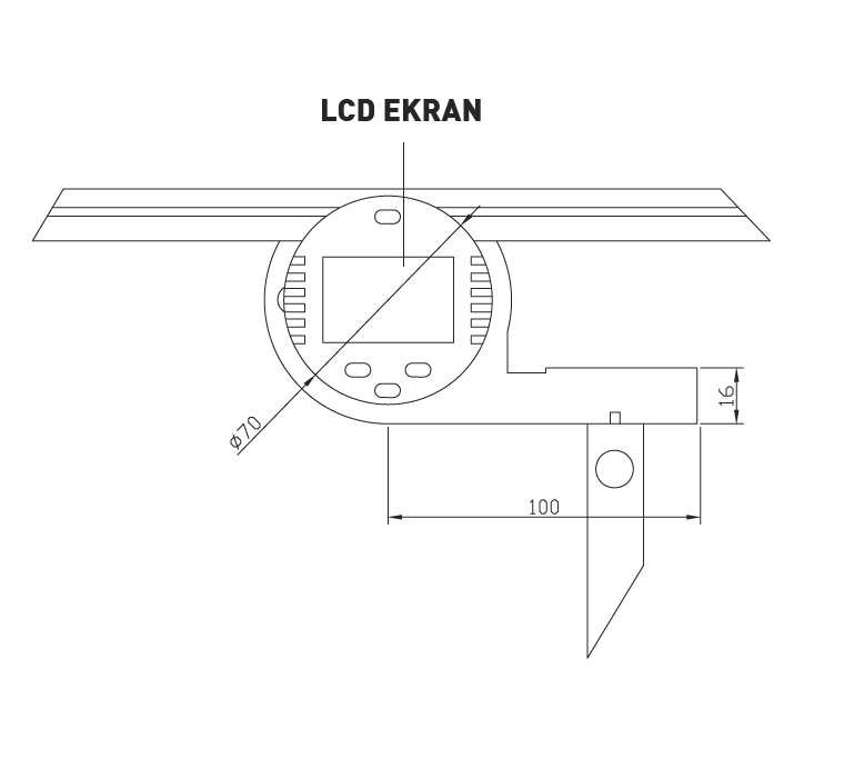 Asimeto Dijital Açı Ölçer
