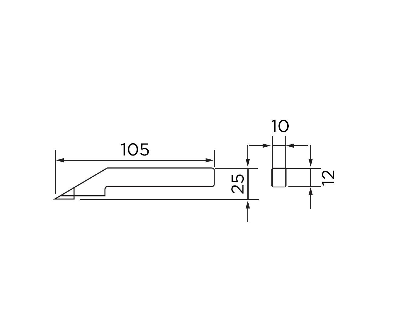 Asimeto Tek Kolon Dijital Yükseklik Mihengiri 0-600 Mm
