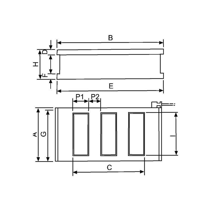 Çok Kutuplu Elektromanyetik Tabla 400X1000Mm