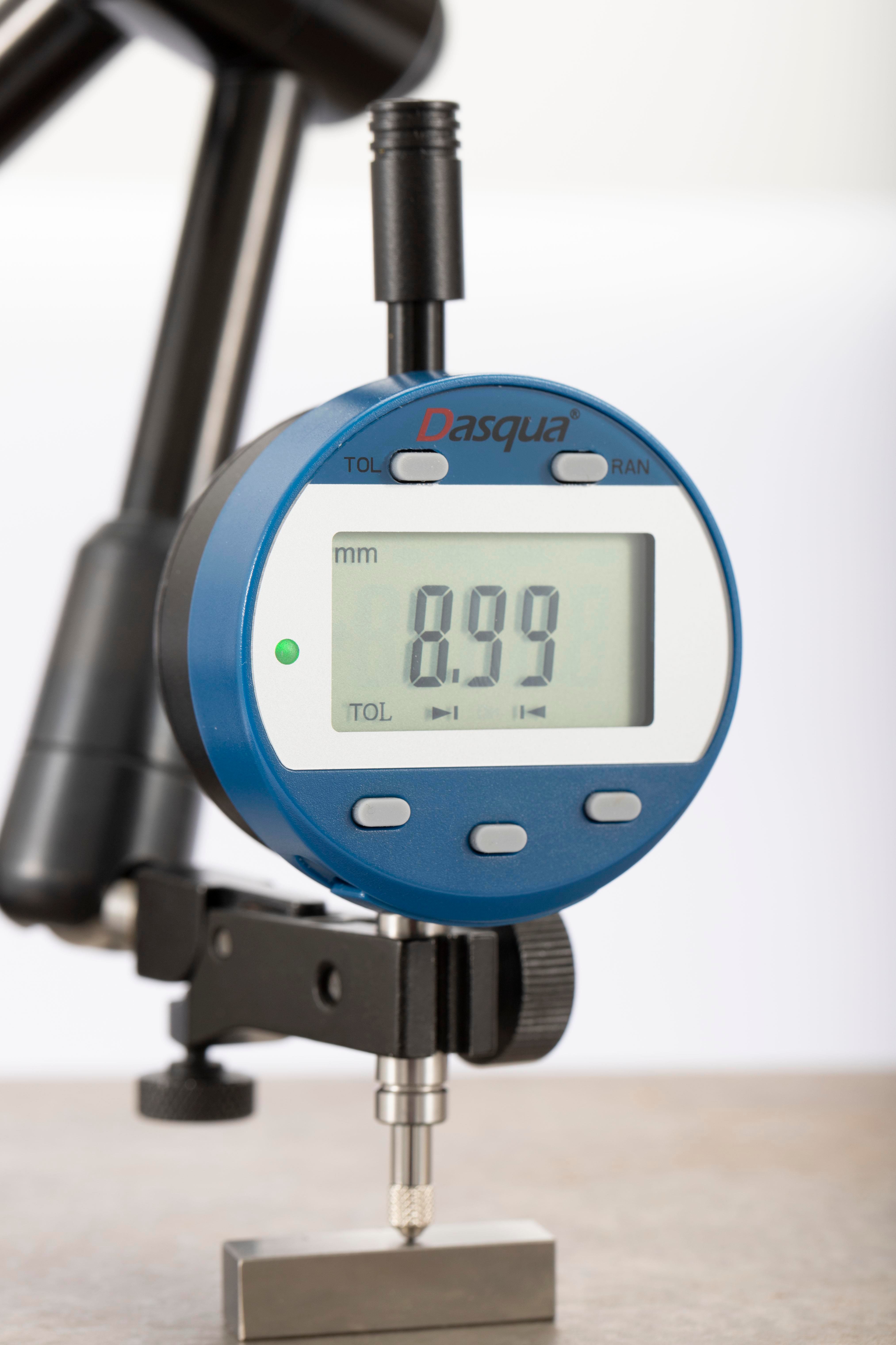 Dasqua 0-50,8Mm Dijital Komparatör Saati -Tolerans Girişli 0,01/0,0005