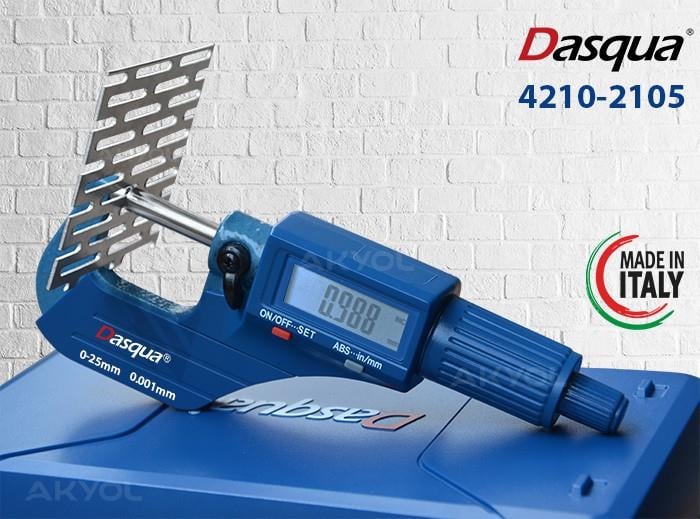Dasqua 25-50Mm Dijital Dış Çap Mikrometre 0,001/0,00005”