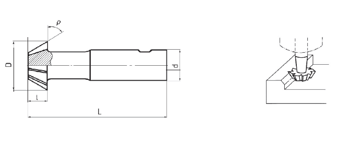 Narex 32X12.5 Mm 60° Kırlangıç Freze Dın1833 B