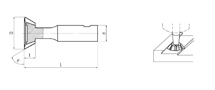 Narex 32X12.5 Mm 60° Kırlangıç Freze Dın1833 B