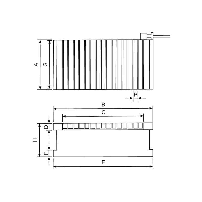 Standart Kutuplu Elektromanyetik Tabla 400X1000