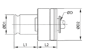 Vertex  Havalı Kılavuz Çekme Adaptörü M14
