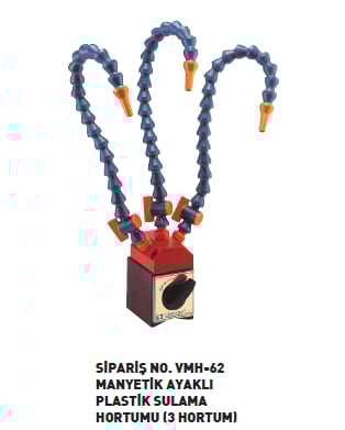 Vertex 62X50Mm Manyetik Ayaklı Sulama Hortumu (3 Hortum)