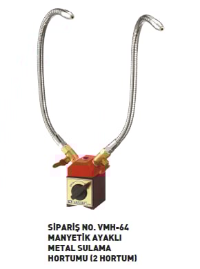 Vertex 62X50Mm Manyetik Ayaklı Sulama Hortumu (1 Hortum)