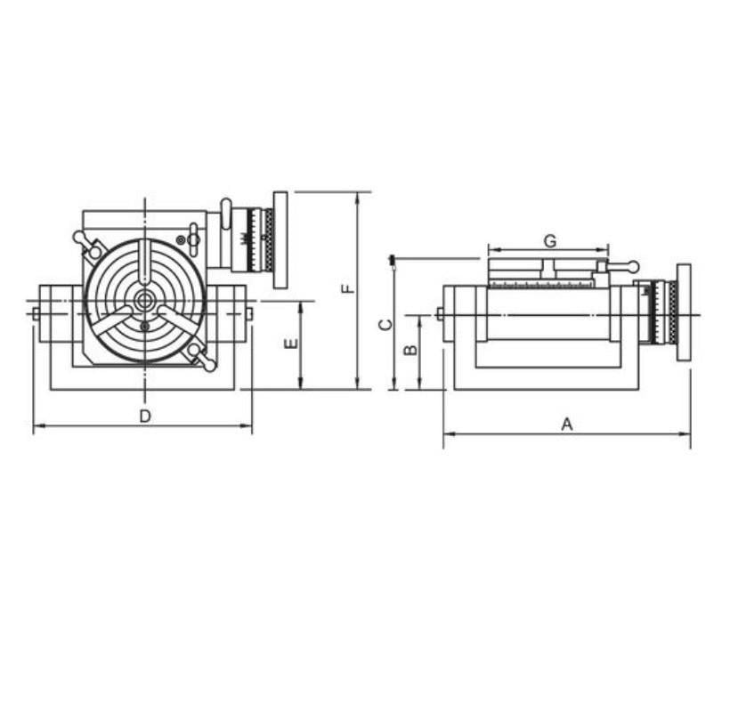 Vertex Üniversal Açılı Döner Tabla Vu-200