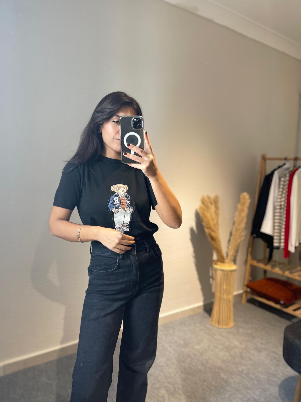 TEDDY DİKİŞLİ TRİKO BLUZ