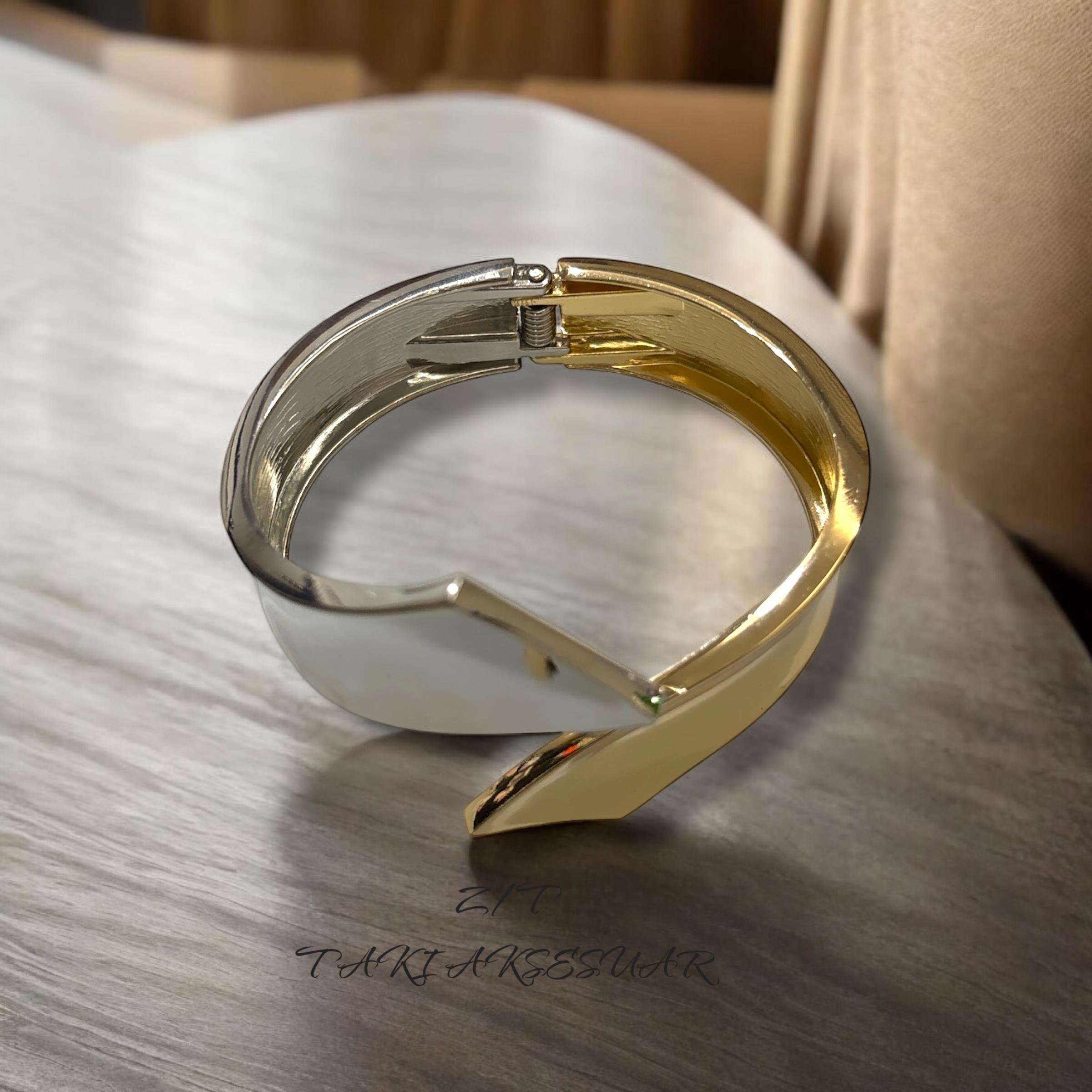 Silver-gold Çelik kelepçe