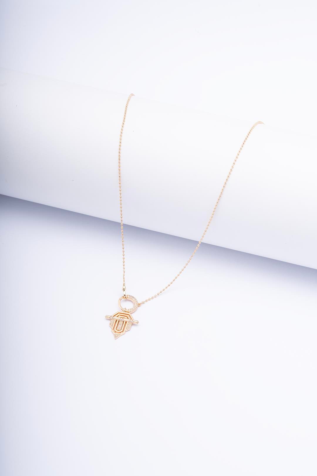 VIP GOLD KOLYE (45CM) UCGEN