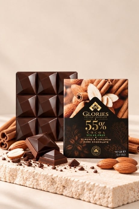Antep Fıstıklı Şekersiz Bitter Tablet 60 Gr