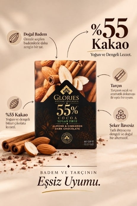 Antep Fıstıklı Şekersiz Bitter Tablet 60 Gr